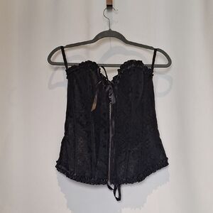 Black Lace Corset Top Size 2X